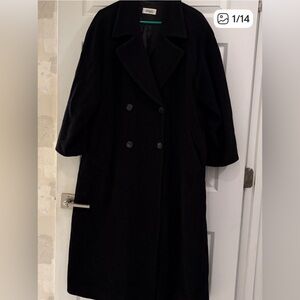 Missoni Donna black made in Italy mostly  wool coat size 8